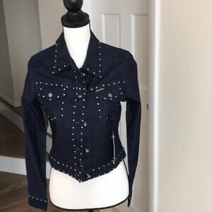 Karl Kani Denim Jacket with Bling Size Small NWT